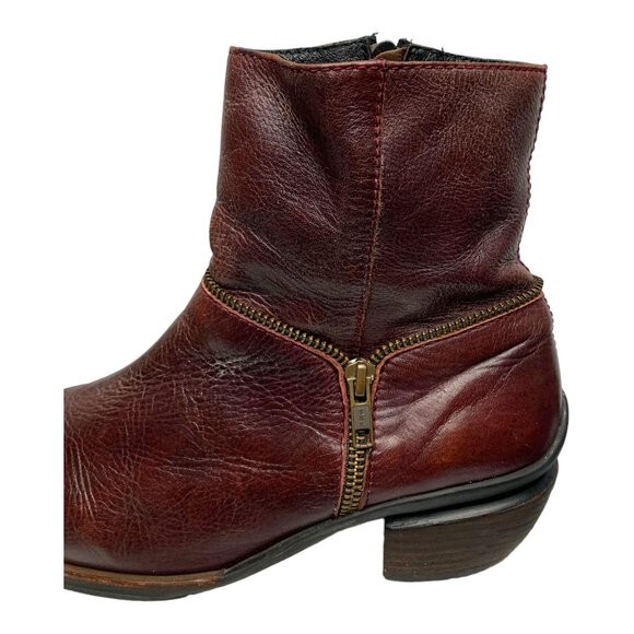 Wolky Savanna Leather Moto Styled Ankle Boots - Picture 4 of 11